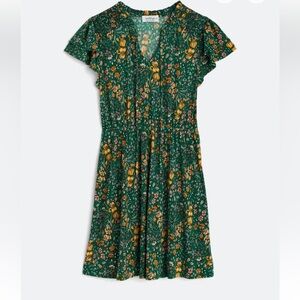 Kaileigh Green Floral Midi Dress